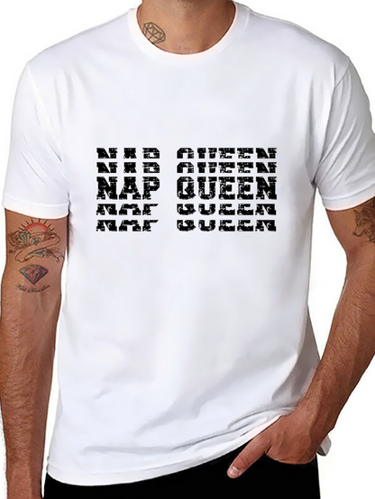 Camiseta Negra Nap Queen Diseño Moderno