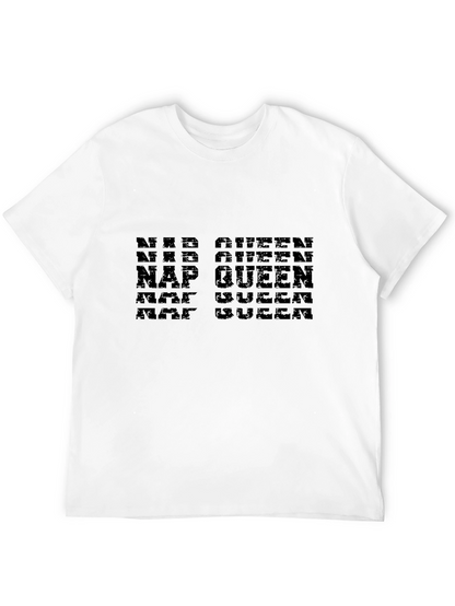 Camiseta Negra Nap Queen Diseño Moderno