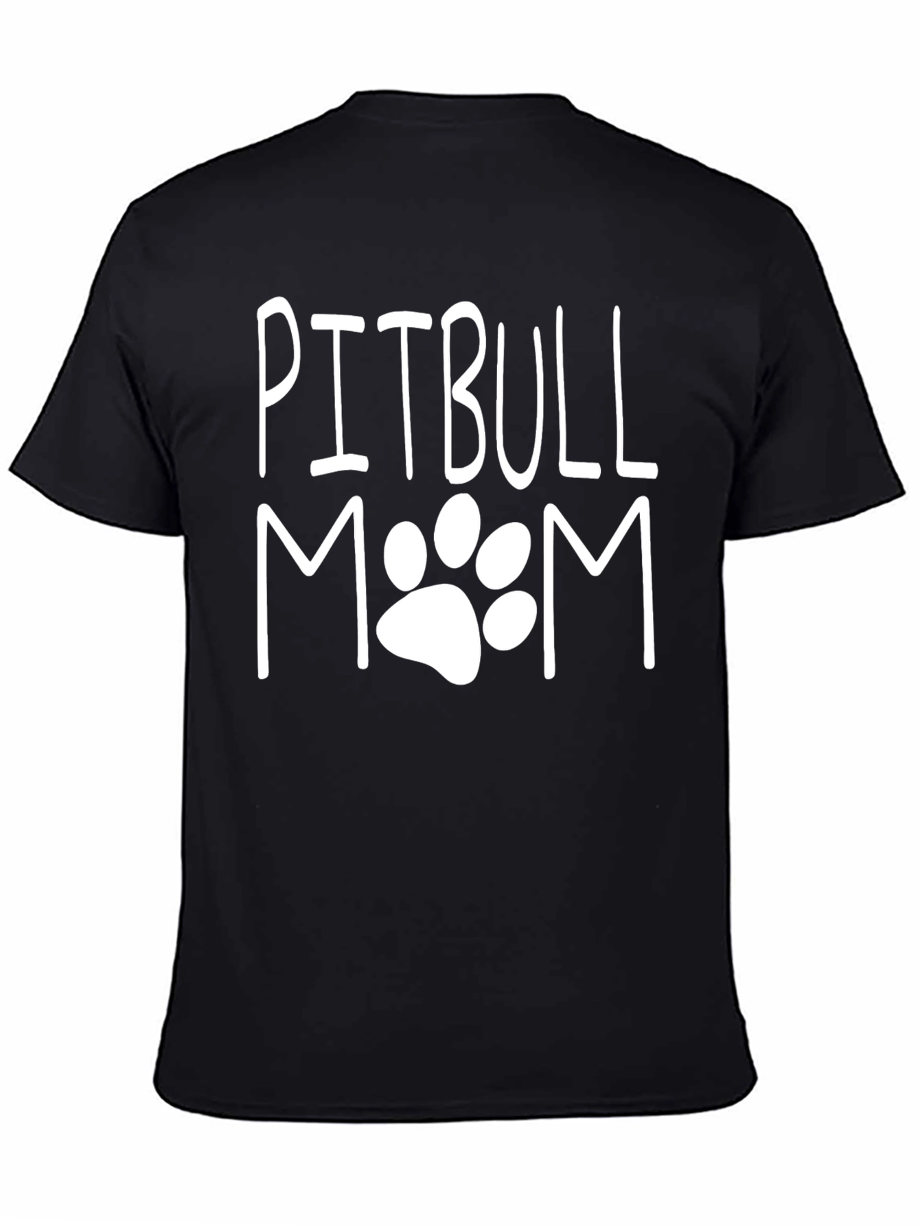 Camiseta Negra Pitbull Mom Unisex