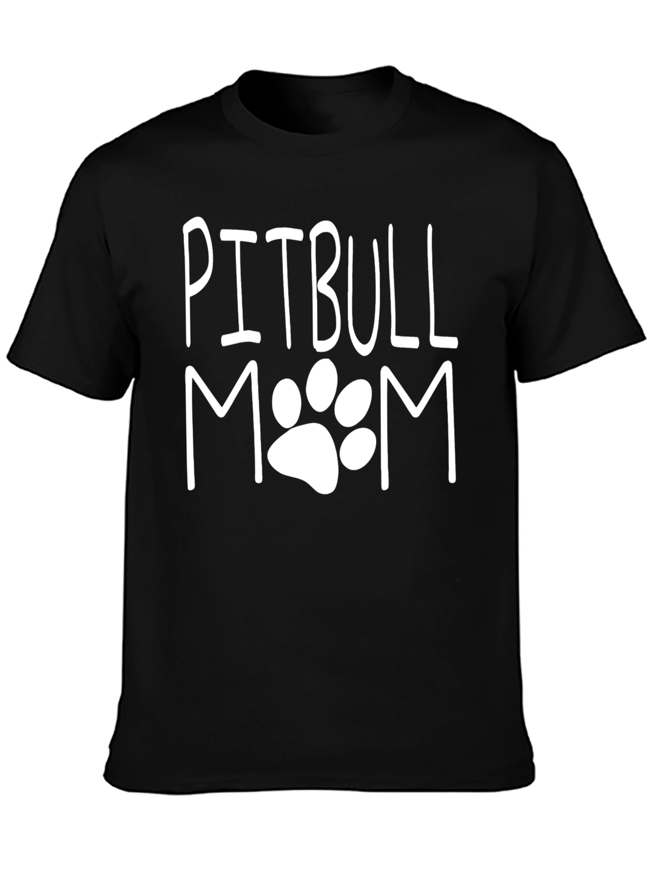 Camiseta Negra Pitbull Mom Unisex