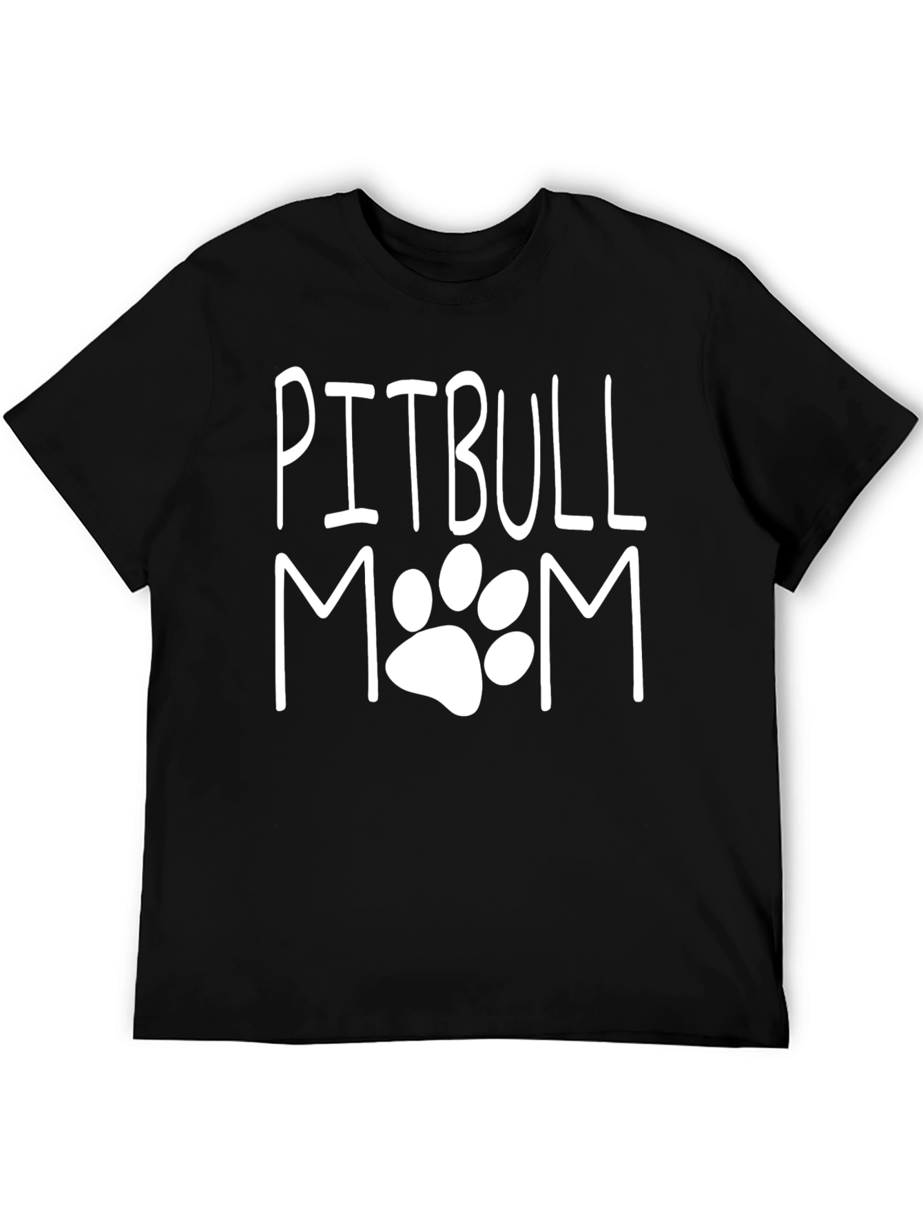Camiseta Negra Pitbull Mom Unisex