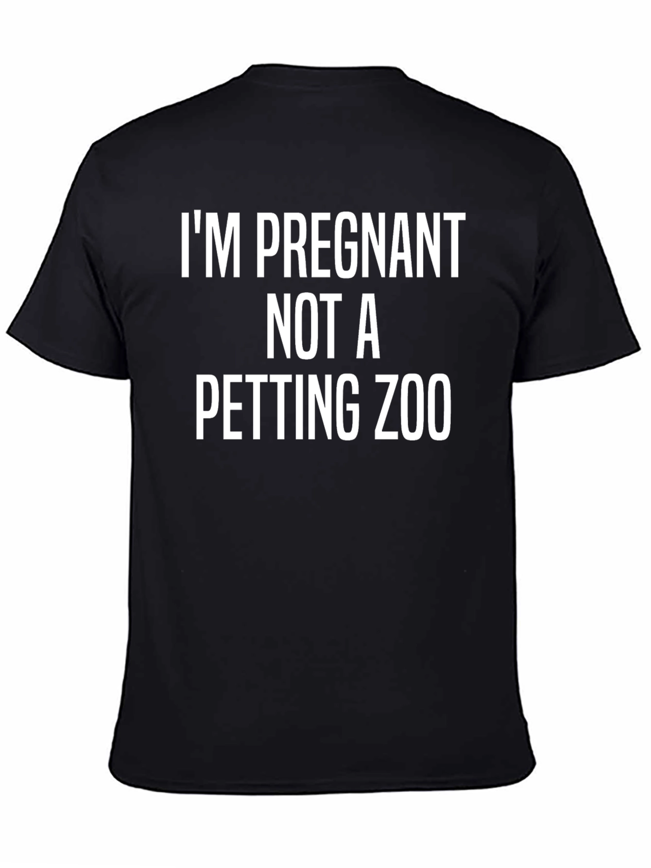Camiseta Negra: ¡Estoy Embarazada No un Zoológico de Mascotas!