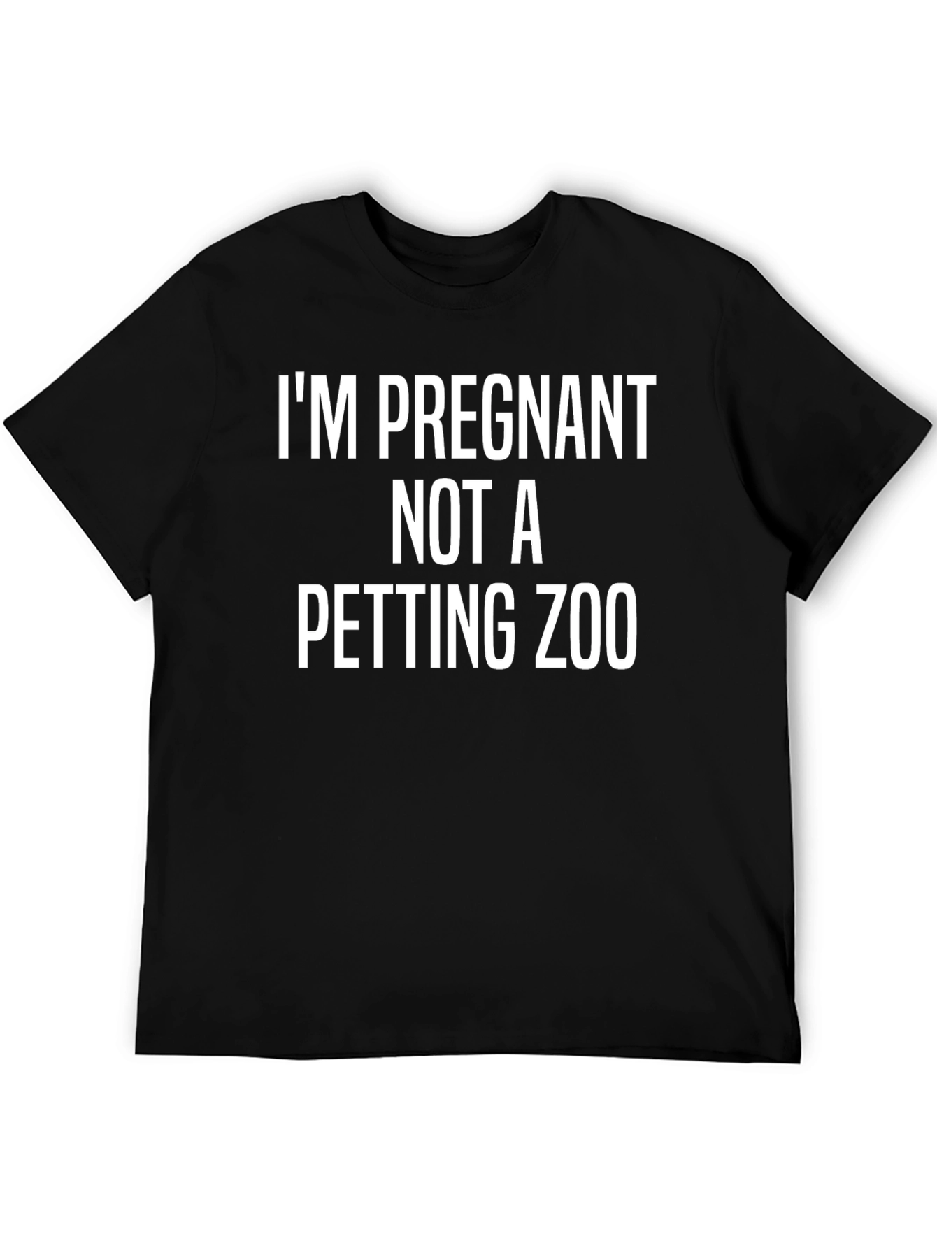 Camiseta Negra: ¡Estoy Embarazada No un Zoológico de Mascotas!