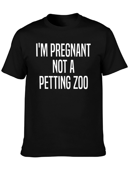 Camiseta Negra: ¡Estoy Embarazada No un Zoológico de Mascotas!