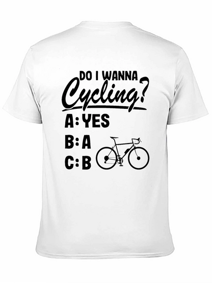 Camiseta Negra Ciclismo Pregunta Divertida