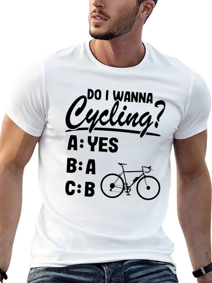 Camiseta Negra Ciclismo Pregunta Divertida