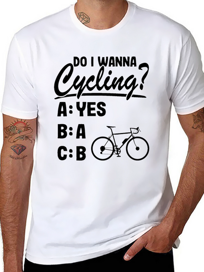 Camiseta Negra Ciclismo Pregunta Divertida