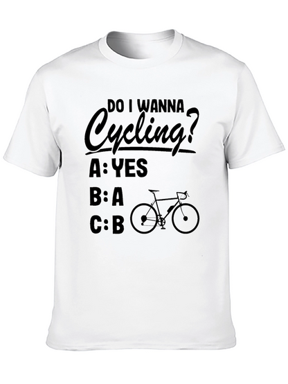 Camiseta Negra Ciclismo Pregunta Divertida