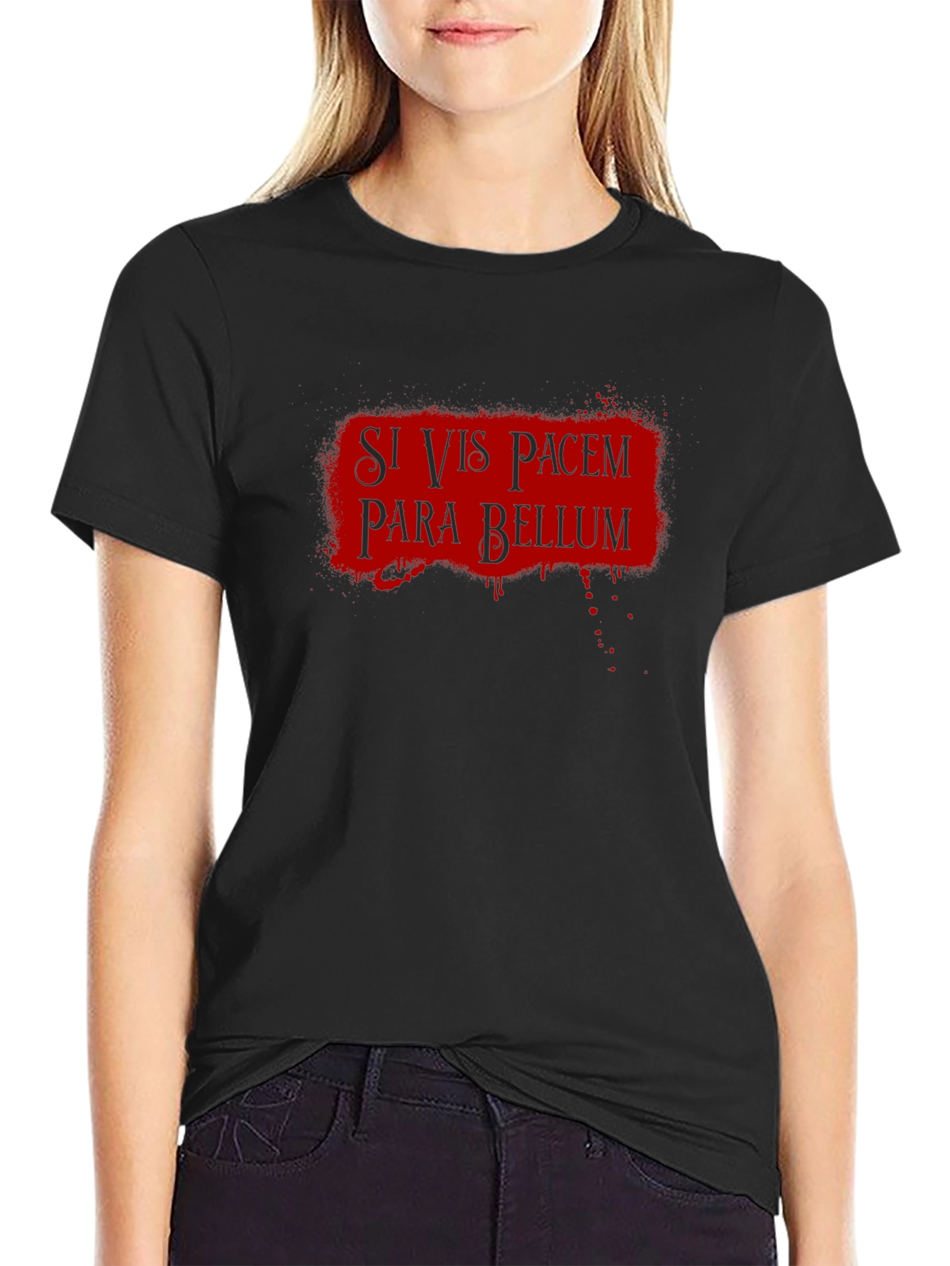 Camiseta Negra Si Vis Pacem Para Bellum