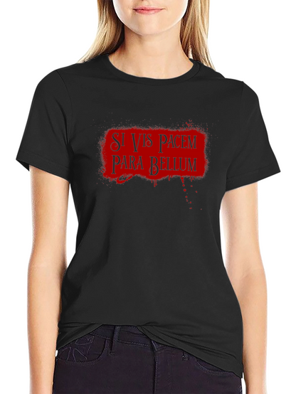 Camiseta Negra Si Vis Pacem Para Bellum