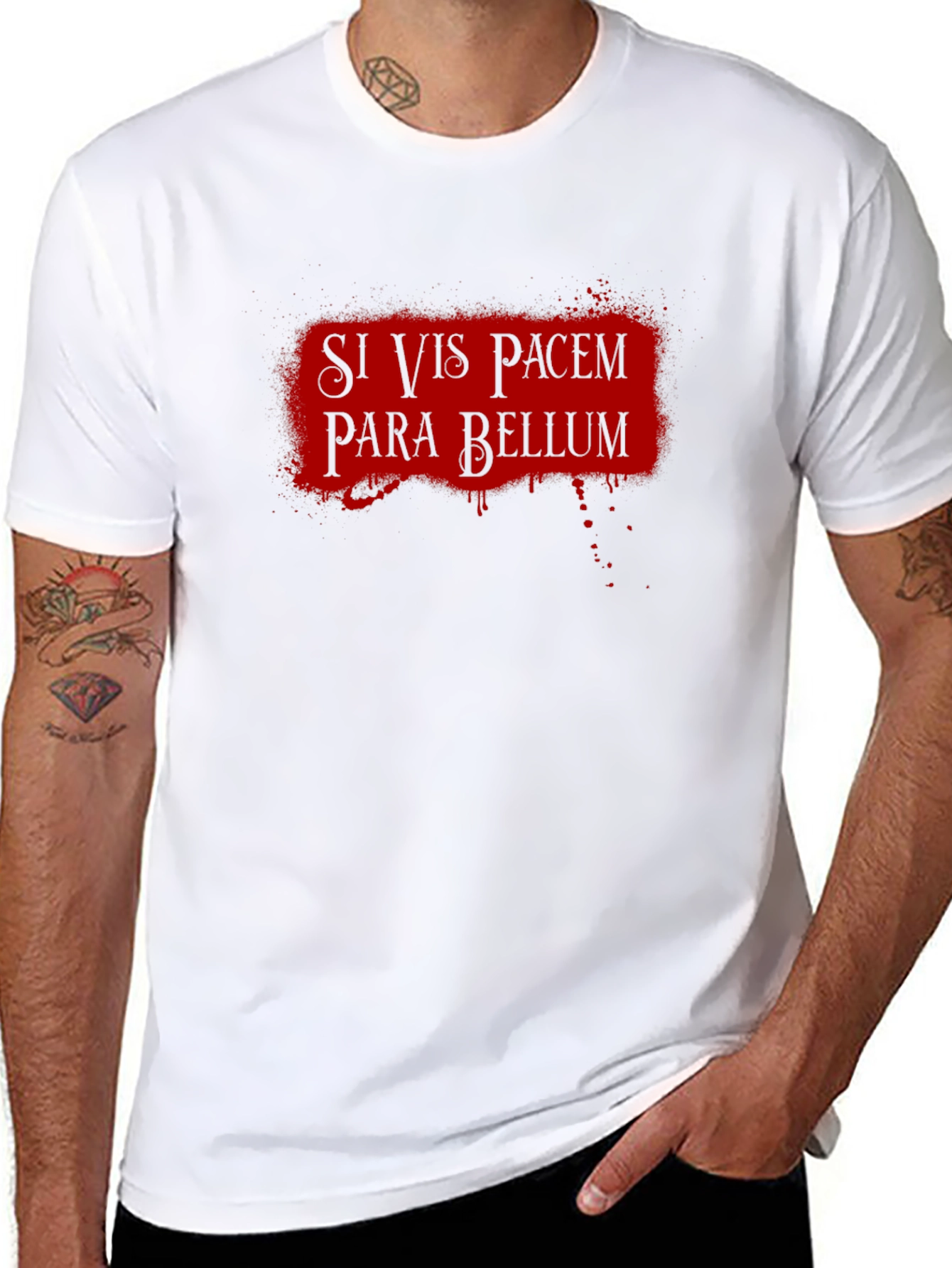 Camiseta Negra Si Vis Pacem Para Bellum