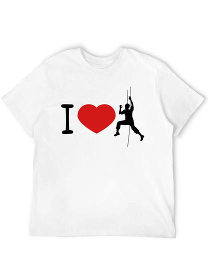 Camiseta Negra I ❤️ Escalar para Aventureros