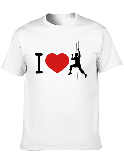 Camiseta Negra I ❤️ Escalar para Aventureros
