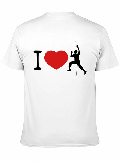 Camiseta Negra I ❤️ Escalar para Aventureros
