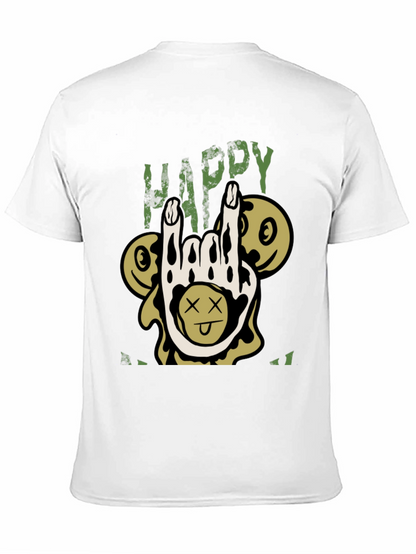 Camiseta Negra Happy Halloween Rock