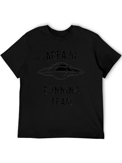 Camiseta Negra Área 51 Running Team Ovni
