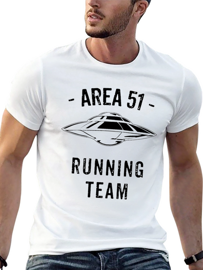 Camiseta Negra Área 51 Running Team Ovni