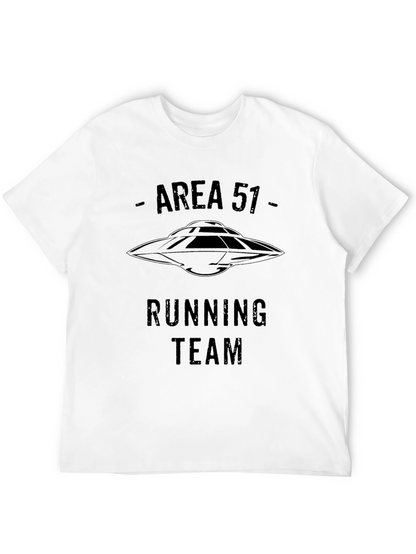 Camiseta Negra Área 51 Running Team Ovni