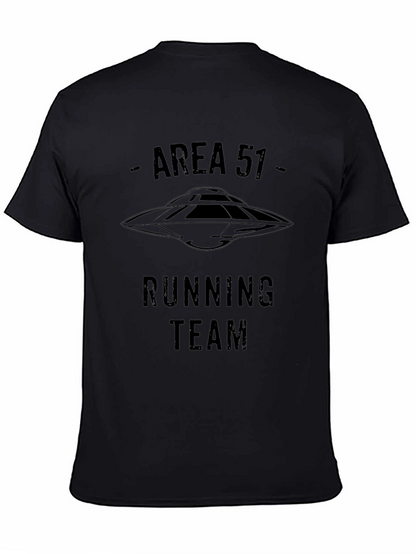 Camiseta Negra Área 51 Running Team Ovni