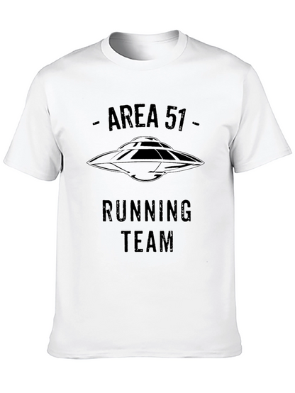 Camiseta Negra Área 51 Running Team Ovni