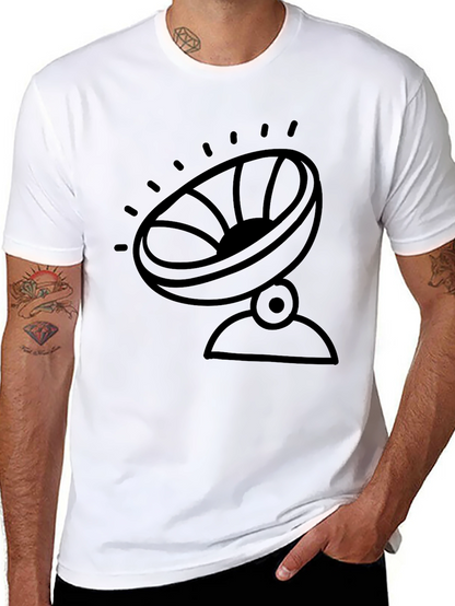 Camiseta Negra con Diseño de Antena