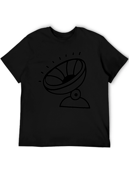Camiseta Negra con Diseño de Antena