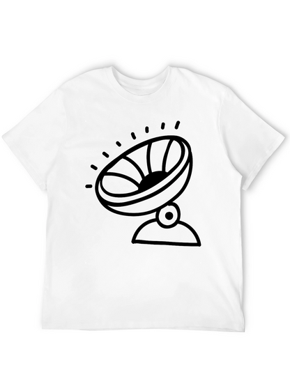Camiseta Negra con Diseño de Antena