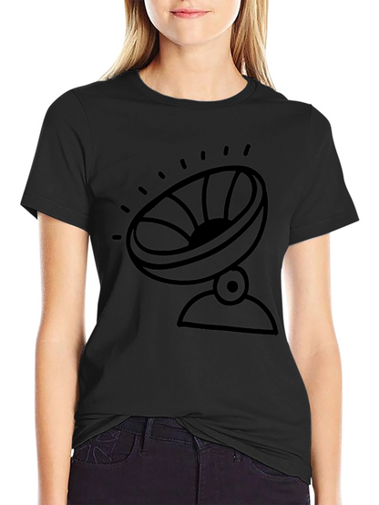 Camiseta Negra con Diseño de Antena