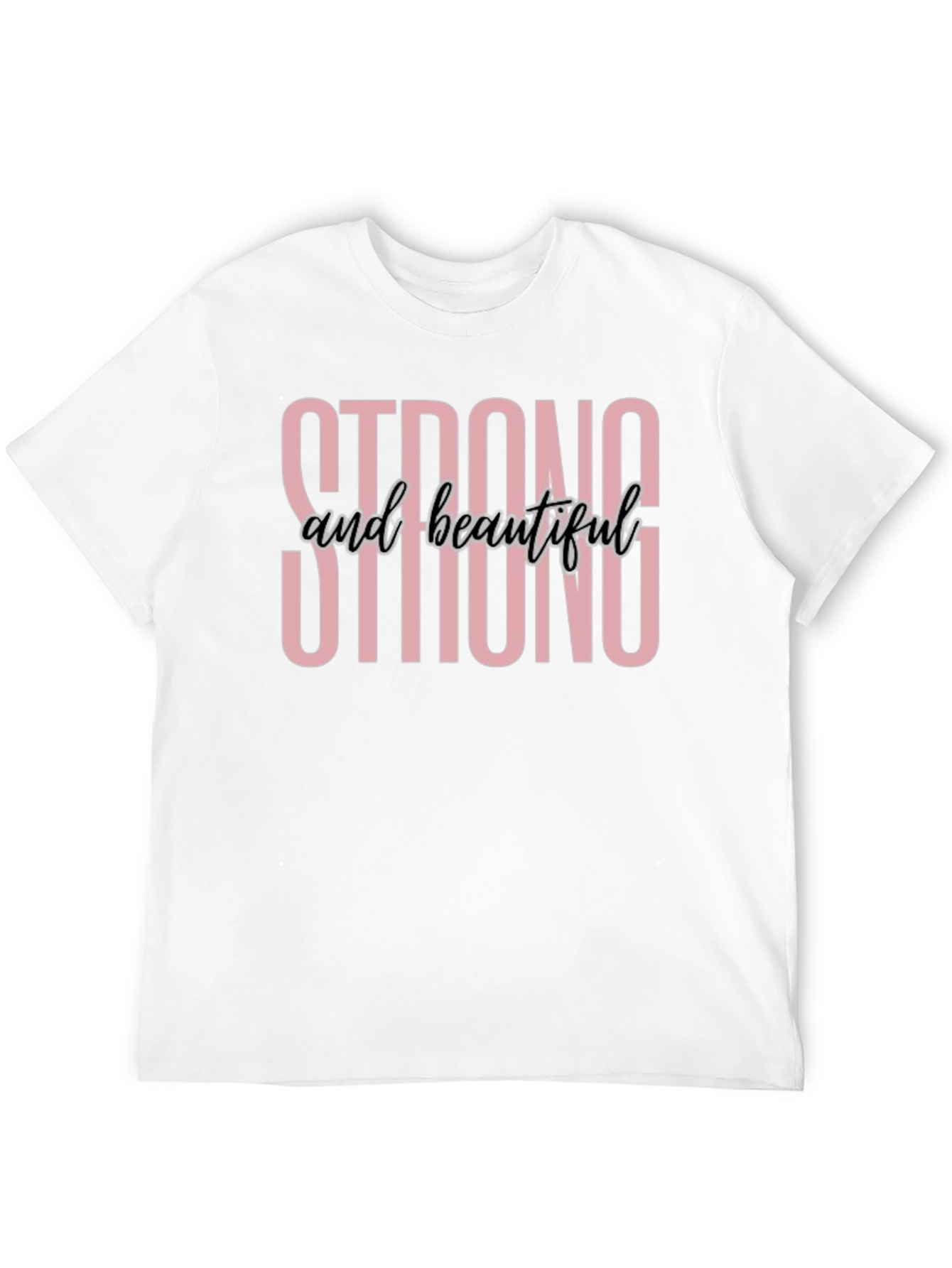 Camiseta Negra Fuerte y Hermosa