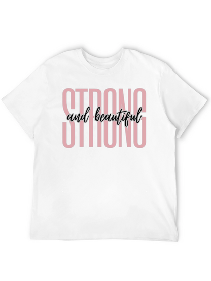 Camiseta Negra Fuerte y Hermosa