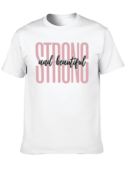 Camiseta Negra Fuerte y Hermosa