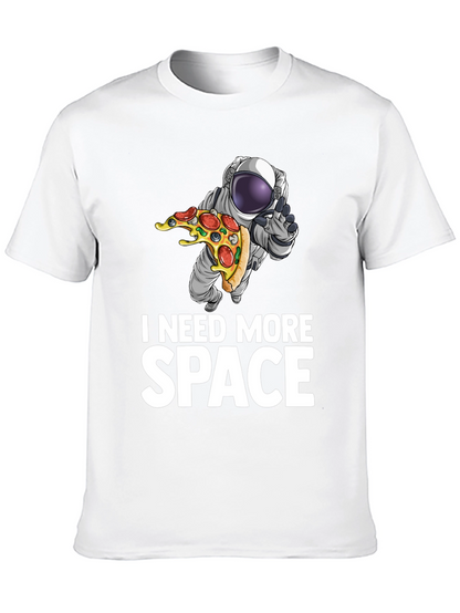 Camiseta Necesito Más Espacio Astronauta y Pizza