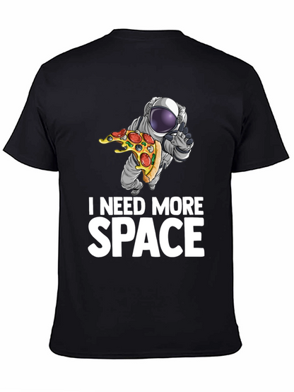 Camiseta Necesito Más Espacio Astronauta y Pizza