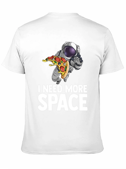 Camiseta Necesito Más Espacio Astronauta y Pizza