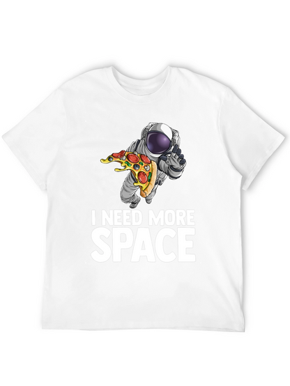 Camiseta Necesito Más Espacio Astronauta y Pizza