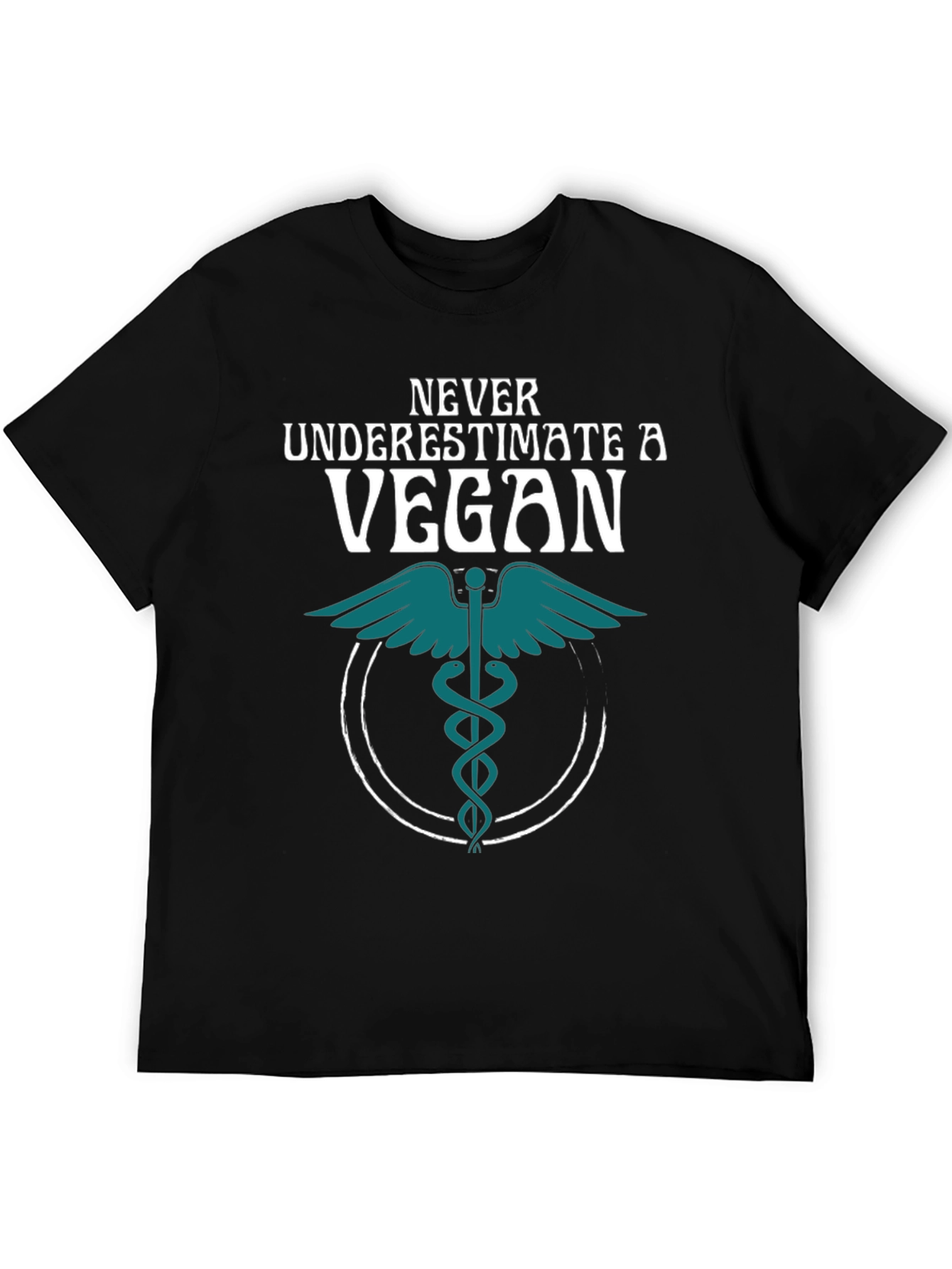 Camiseta Negra Vegana: Nunca Subestimes a un Vegano