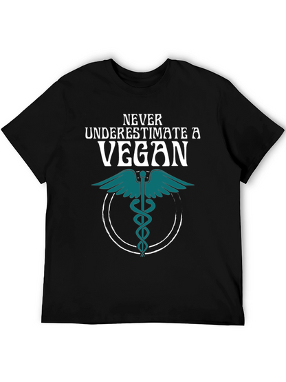 Camiseta Negra Vegana: Nunca Subestimes a un Vegano