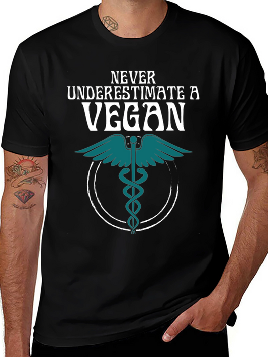Camiseta Negra Vegana: Nunca Subestimes a un Vegano