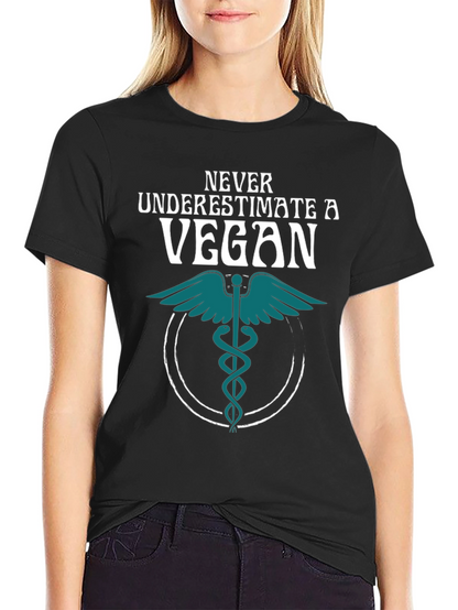 Camiseta Negra Vegana: Nunca Subestimes a un Vegano