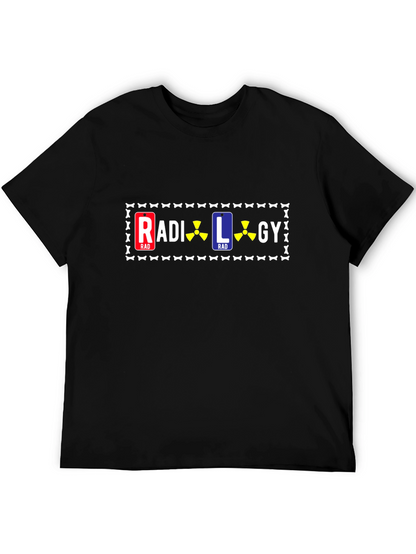 Camiseta Negra con Diseño de Radiología