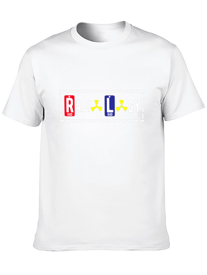 Camiseta Negra con Diseño de Radiología