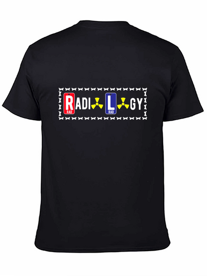 Camiseta Negra con Diseño de Radiología