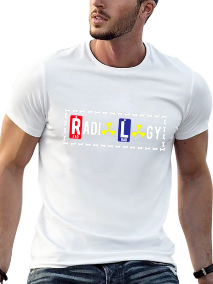 Camiseta Negra con Diseño de Radiología