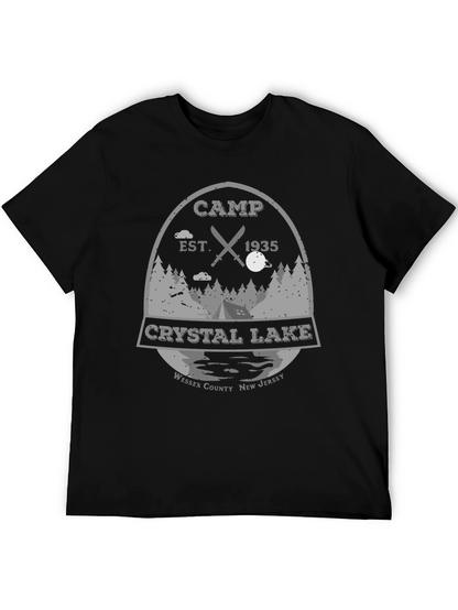 Camiseta Negra Campamento Crystal Lake