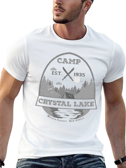 Camiseta Negra Campamento Crystal Lake