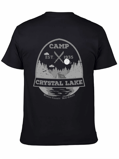 Camiseta Negra Campamento Crystal Lake