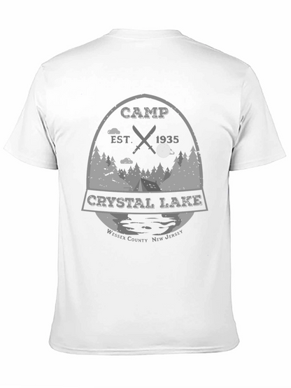 Camiseta Negra Campamento Crystal Lake