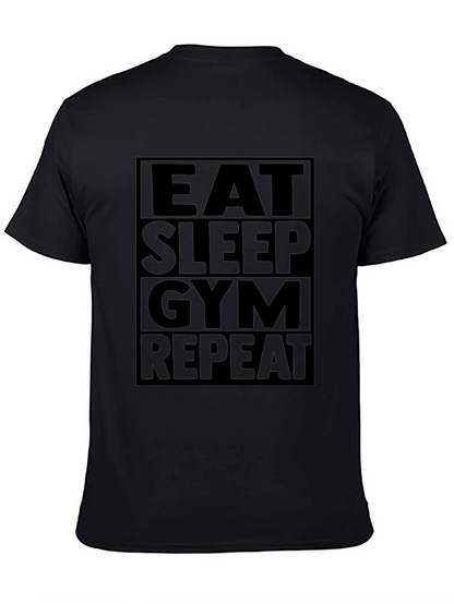 Camiseta Hombre: Eat Sleep Gym Repeat