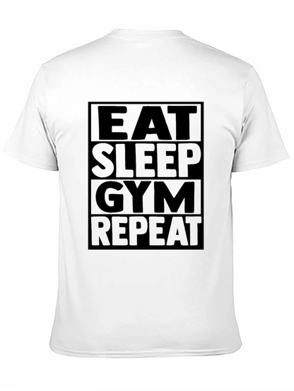 Camiseta Hombre: Eat Sleep Gym Repeat
