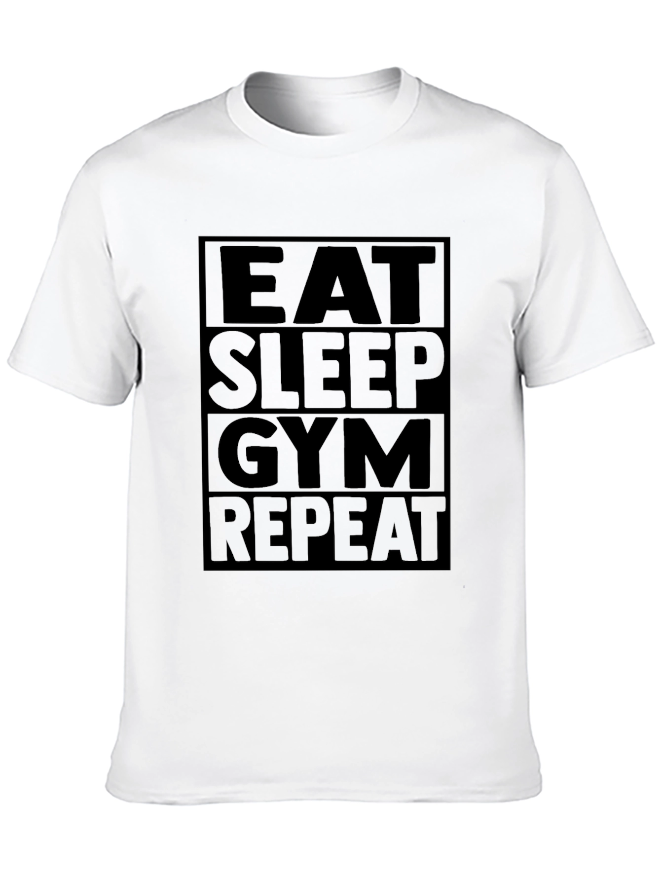 Camiseta Hombre: Eat Sleep Gym Repeat